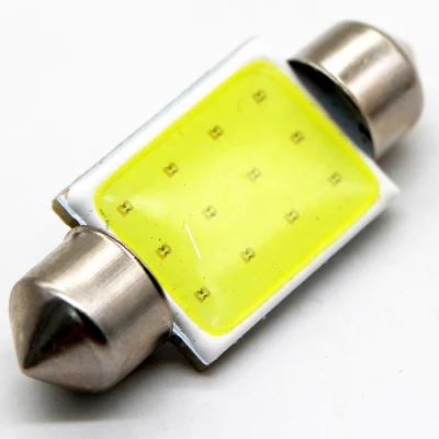 Lightech Bright White COB LED Festoon 36mm C5w Wedge Interior Dome Number Light